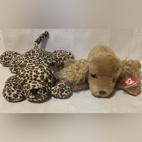 Ty Large Beanie ( Corky) & Ty Pillow Pal (Speckles) - Picture 3 of 6